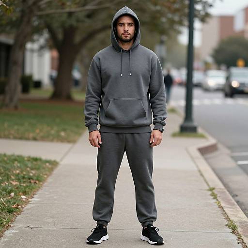 Man in Plain Sweatshirt Costume