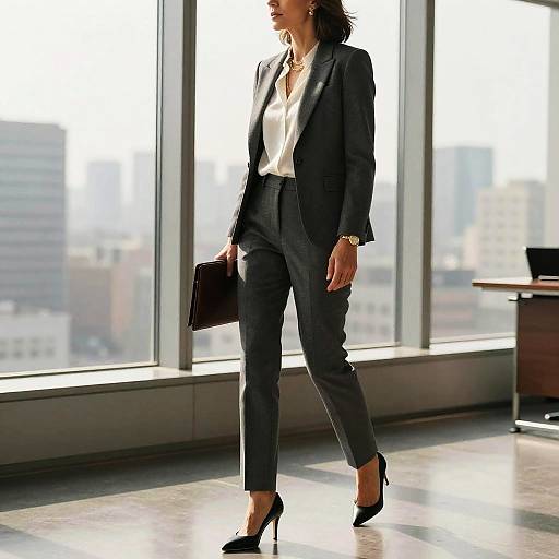 Stylish Middle-Aged Woman in Corporate Elegance