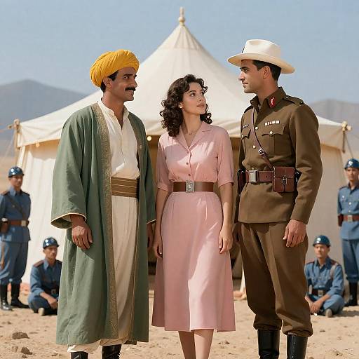 Vintage Desert Movie Poster Design