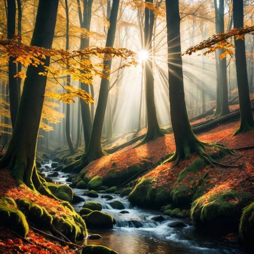 Autumn Enchantment in a Dreamy Forest