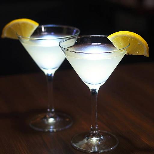 Ethereal Glowing Martini Cocktails