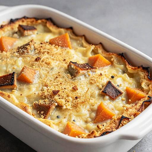 Golden Baked Casserole Close-Up