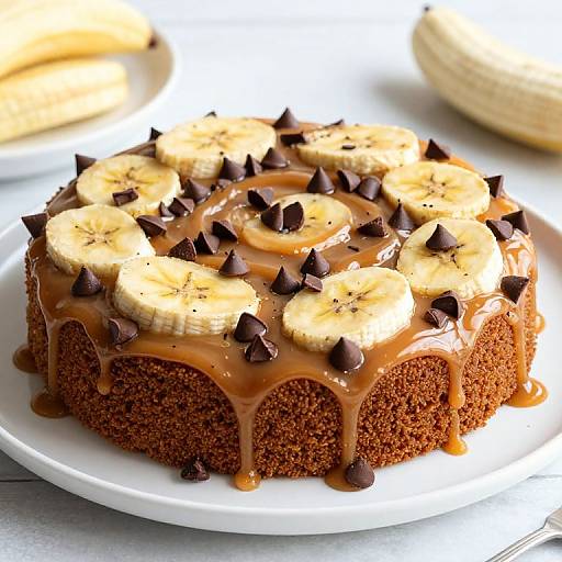 Caramel Banana Upside Down Cake