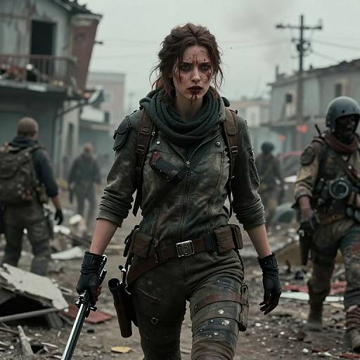 Cinematic War-Torn Mercenary Zombie Apocalypse