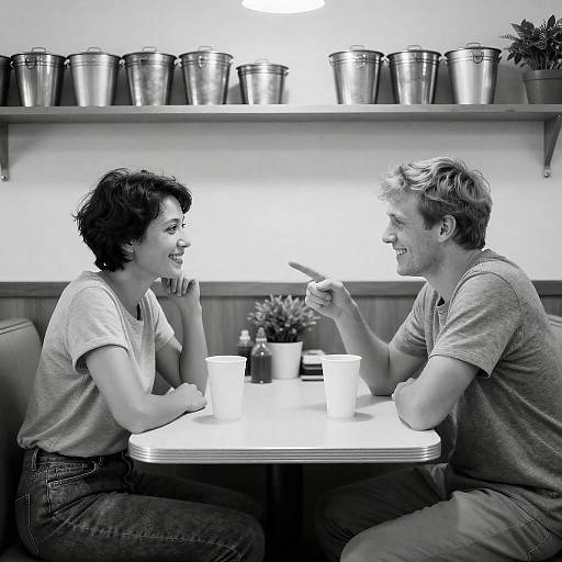 Capturing Joy in a Diner Setting
