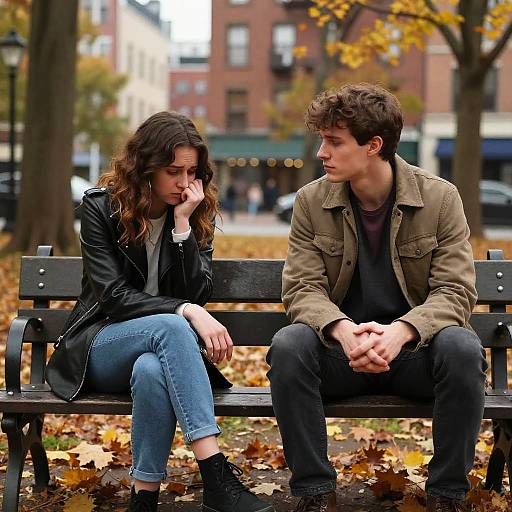 Heartfelt Reconciliation in Urban Park