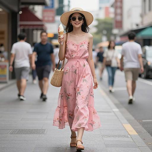 Vibrant City Portrait of a Girl