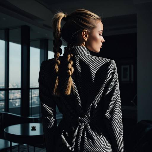 Elegant Braided Ponytail in Luxury Setting Elegant Braided Ponytail in Luxury Setting