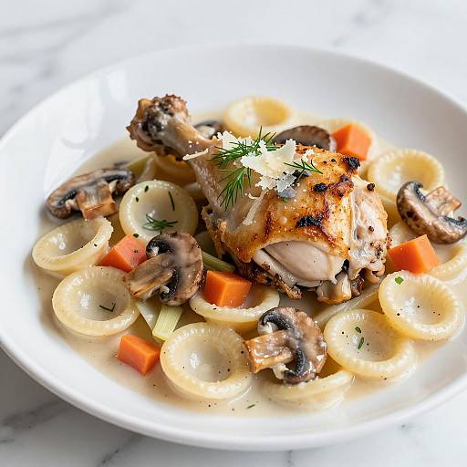 Hyper-Realistic Orecchiette Pasta Dish