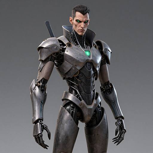 Gothic Vampire Groot in High-Tech Armor