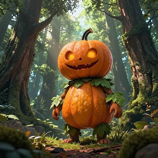 Glumpkin: Pumpkin-Headed Forest Guardian