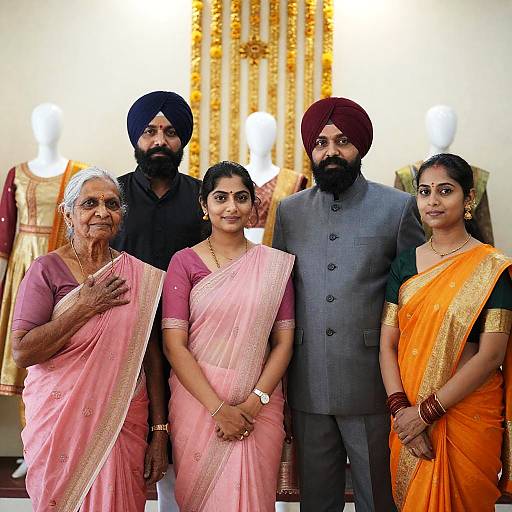 Vibrant Indoor Family Gathering in India