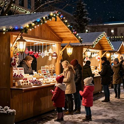 Festive Winter Night Market