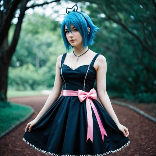 Vibrant Aqua Kingdom Hearts Cosplay Costume