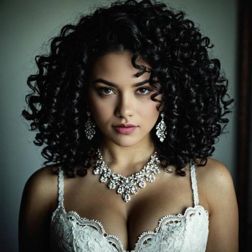 Elegant Curly Edge Lace Hairstyle Showcase
