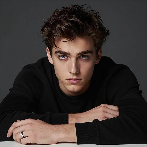 Intense Portrait of a Young Man