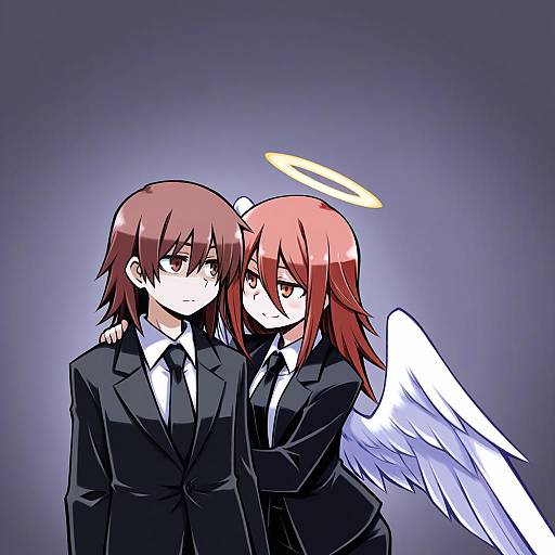 Illustration of Angel devil (chainsaw man), chainsaw man in the style of Kugelschreiber