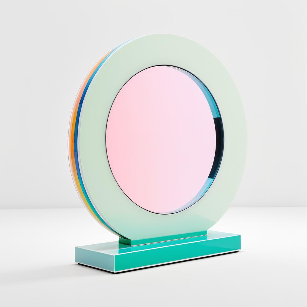 Artistic Mirror Design in Luminous Colors