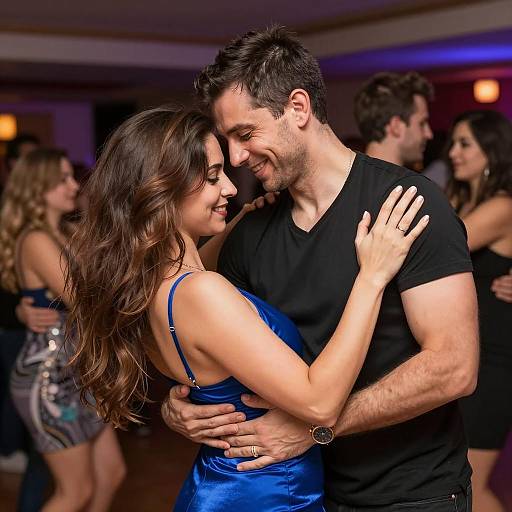 Intimate Dance in a Vibrant Club