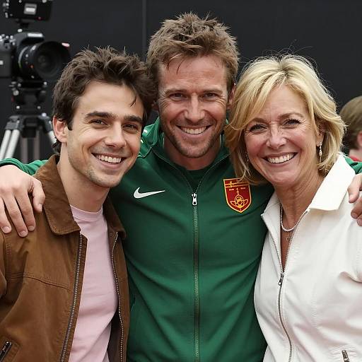 Joyful Trio: Smiles and Togetherness