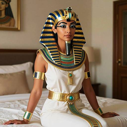 Woman in Egyptian Pharaoh Costume