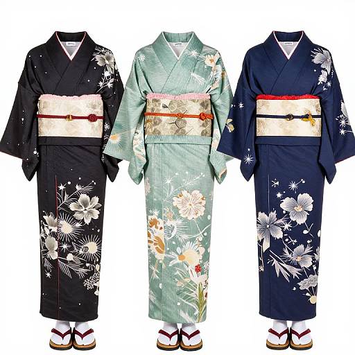 Traditional Japanese Kimono Color Patterns