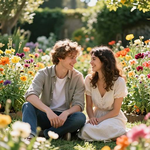 Sunlit Garden Connection and Solace