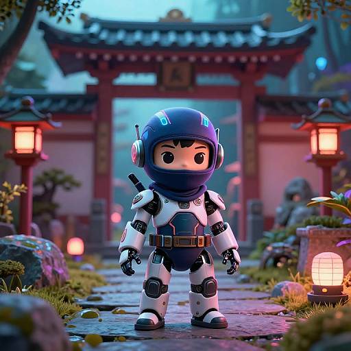 Futuristic Ninja Robot Toddler