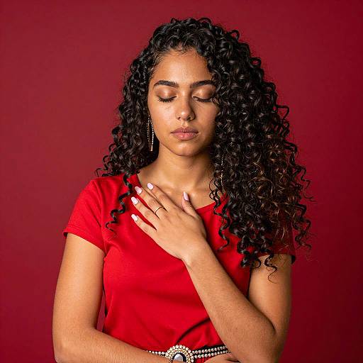 Serene Portrait of a Young Woman