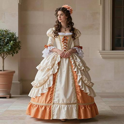 Elegant 18th Century Belle Costume Portrait