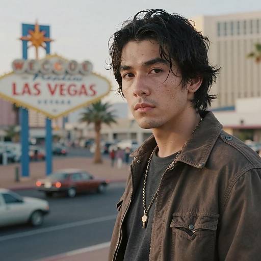 Cinematic Autumn in Busy Las Vegas