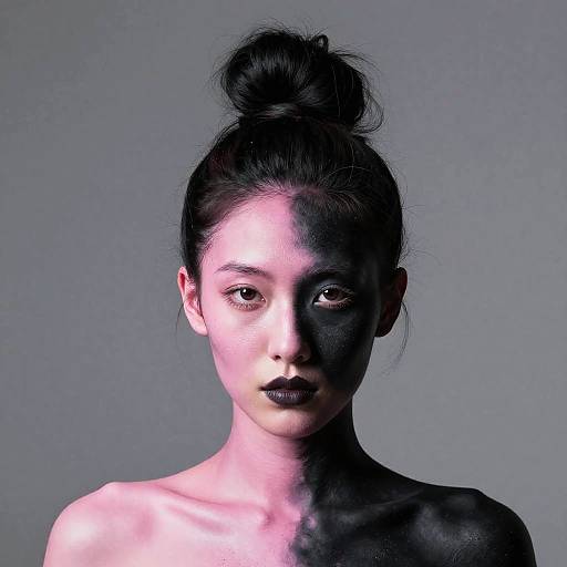 Realistic Biopunk Woman Portrait