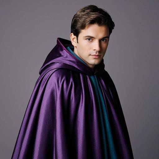 Man in Purple Cloak Portrait