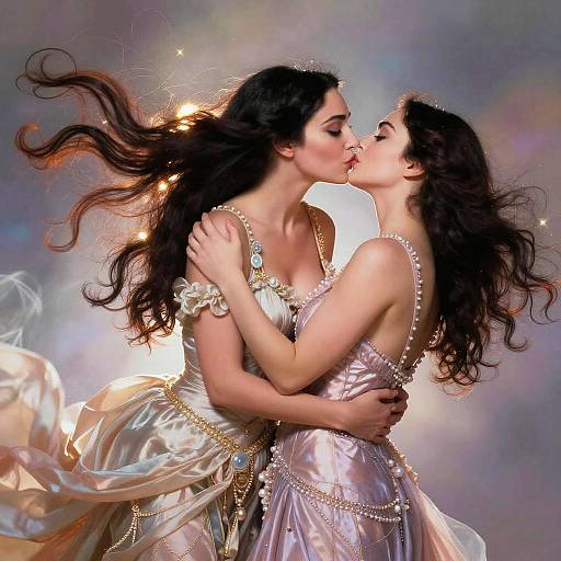 Monica Bellucci Dreamy Fantasy Kiss