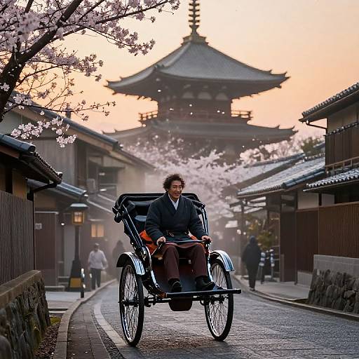 Komusou Rickshaw Ride at Twilight