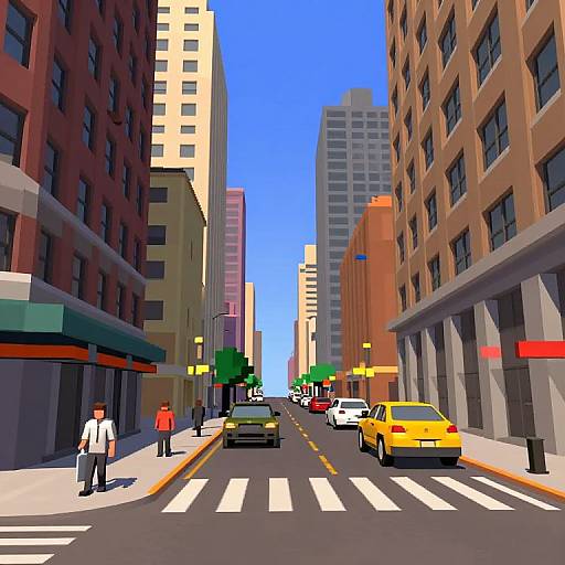 Low-Poly New York City Street View