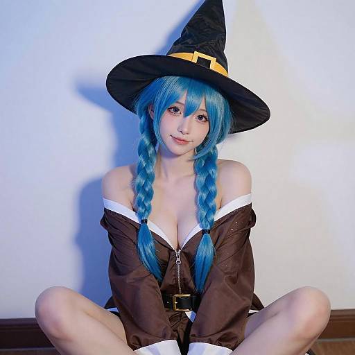 Blue-Haired Witch Portrait