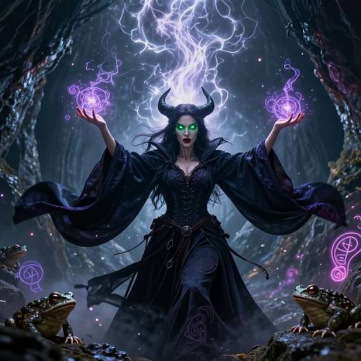 Enchantress Summoning Storm of Magic