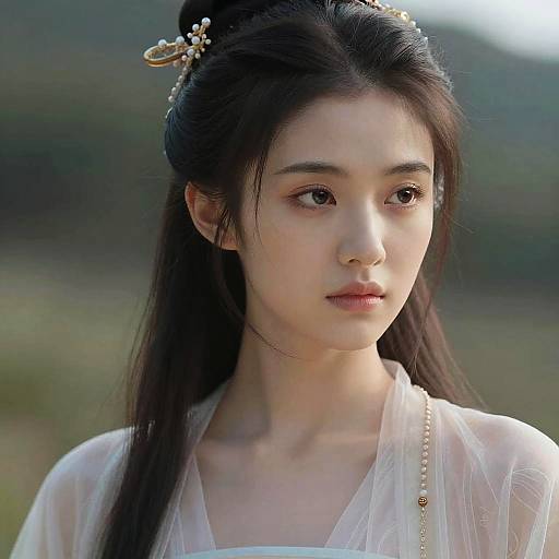 Photorealistic Ulzzang Girl in Nature