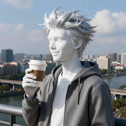 Ultra-Realistic Cityscape with Fashion Figure