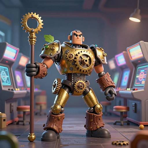 Heroic Game Controller Pilot in Arcade