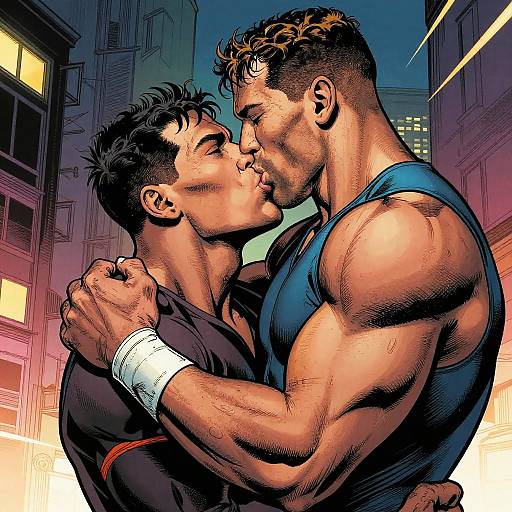 John Cena Comic Book Kiss Scene