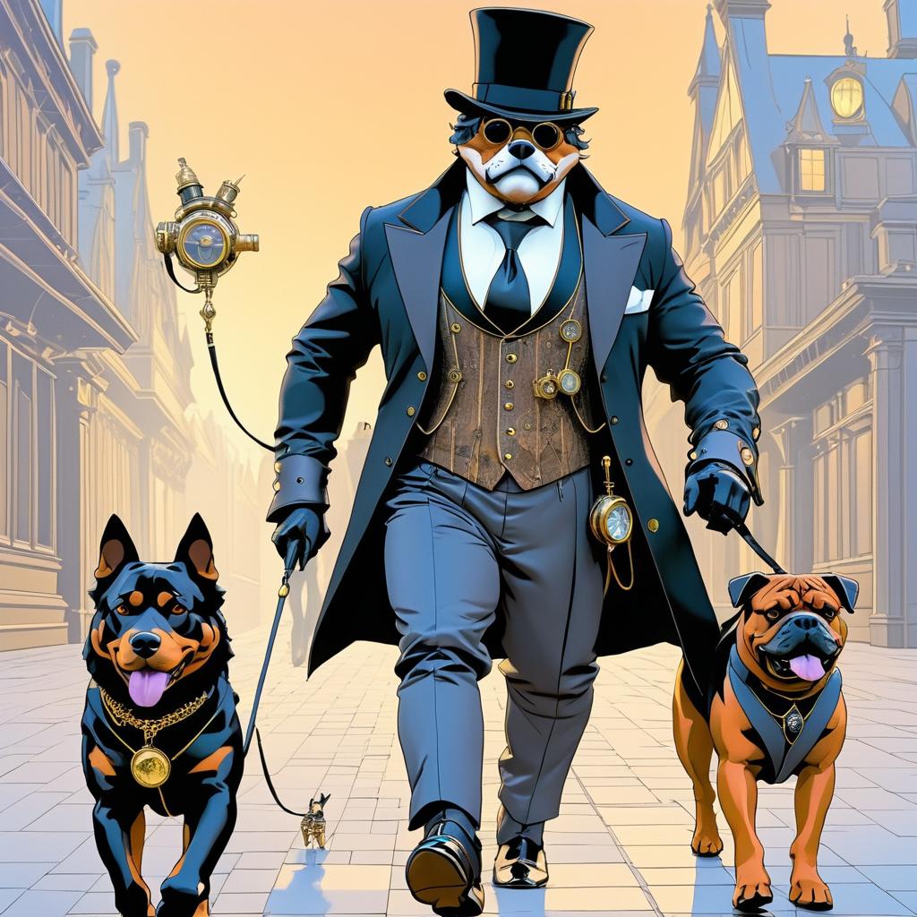 Steampunk Wolves: Fantasy Leash Adventure