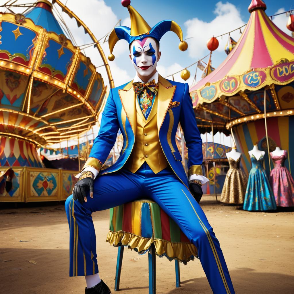 Twisted Jester in Abandoned Carnival