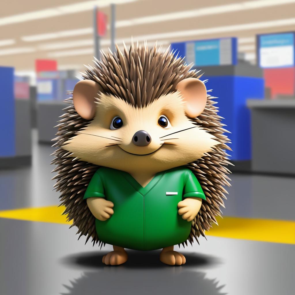 Grumpy Hedgehog at the DMV