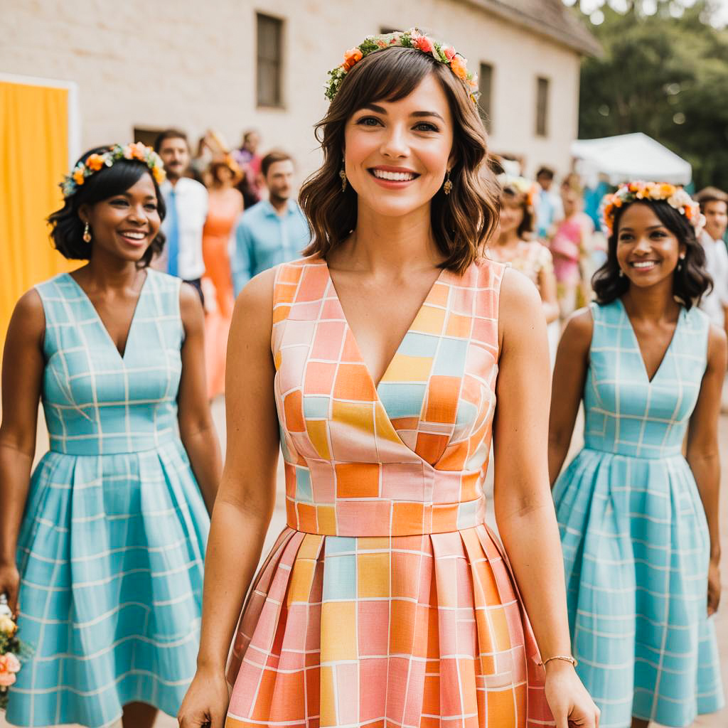 Vibrant Photoshoot of Excited Bridesmaid