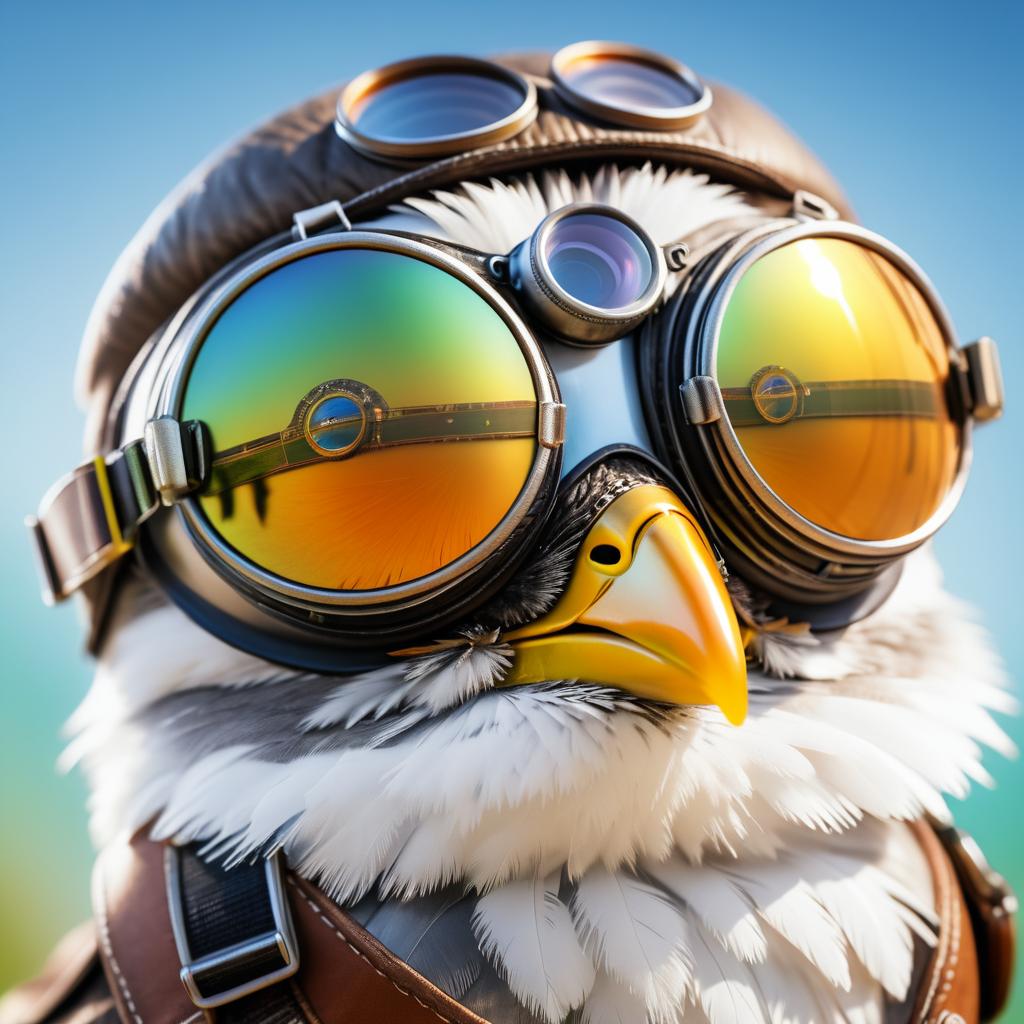 Aviator Bird in Stunning Macro Detail