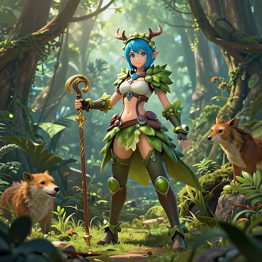 Final Fantasy Blue Mage in Jungle