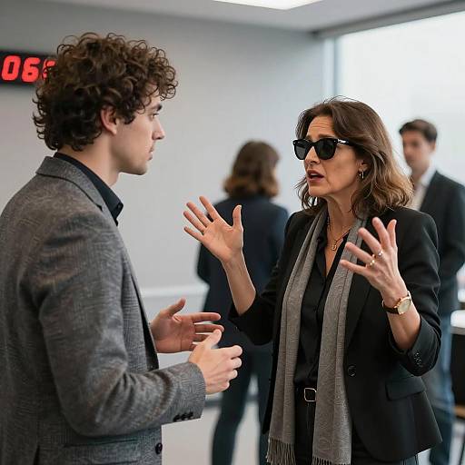 Business Conversation Between Two Professionals