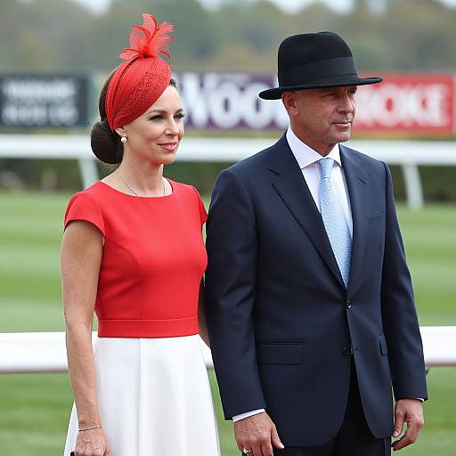 Elegant Couple at Woodbine Racetrack
